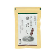 KAYANOYA chicken soup stock powder pouch, front label with chicken illustration