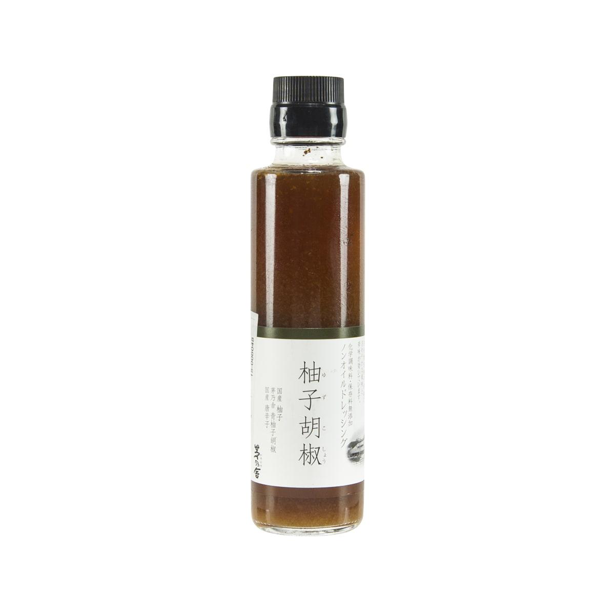 KAYANOYA yuzu kosho dressing bottle, dark brown paste, black cap