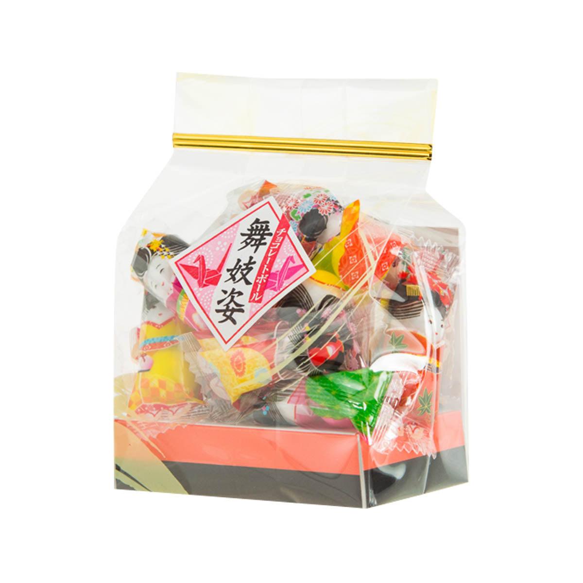 SUNSHINE chocolate ball snack bag with mixed colorful pieces, front view