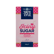 TATE & LYLE icing sugar 500g carton, pink front label