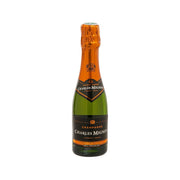 Champagne bottle Charles MIGNON Brut NV, amber foil top and label