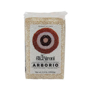 AIRONI Arborio rice bag, 1kg, clear package of uncooked grains