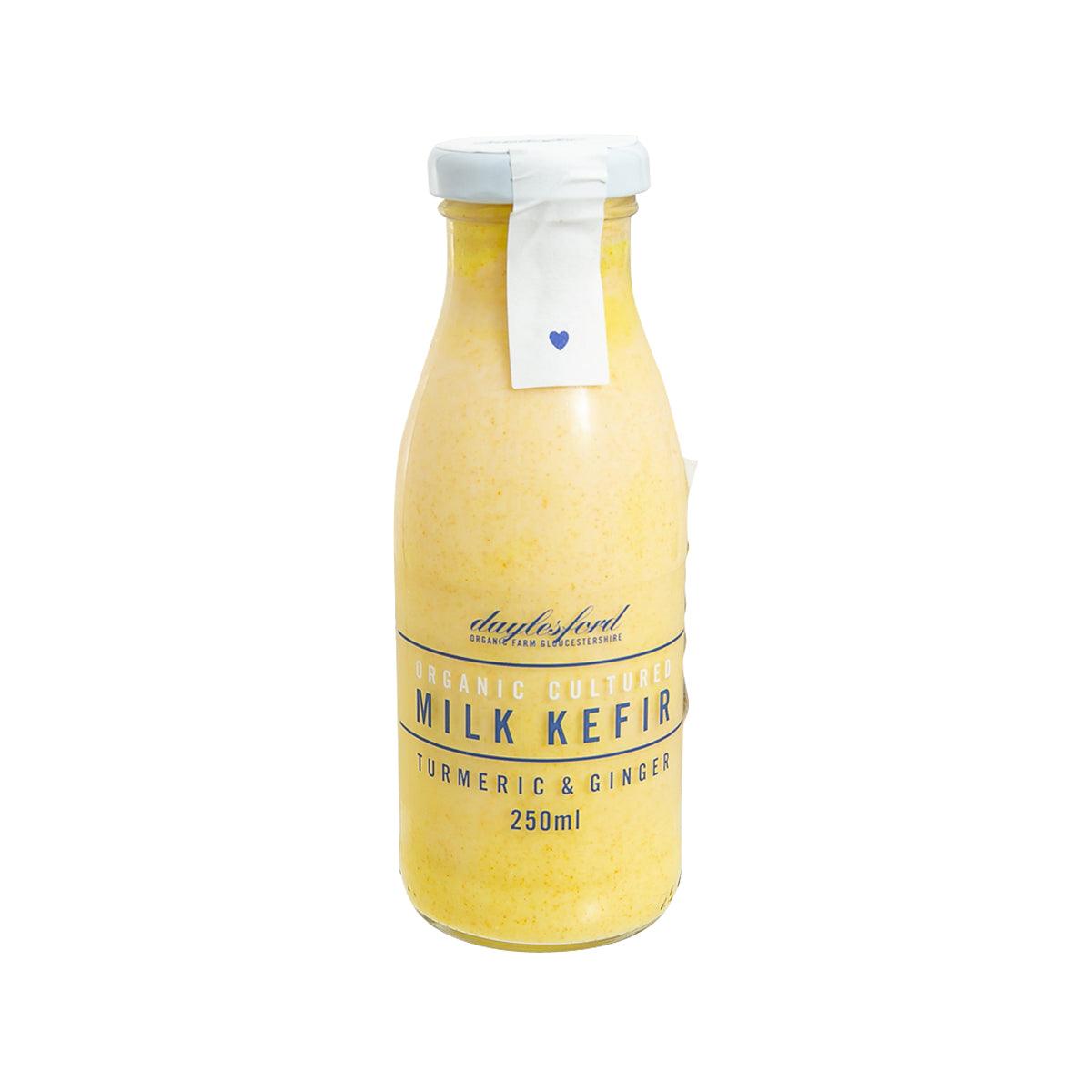 DAYLESFORD organic milk kefir bottle, turmeric & ginger, 250 mL
