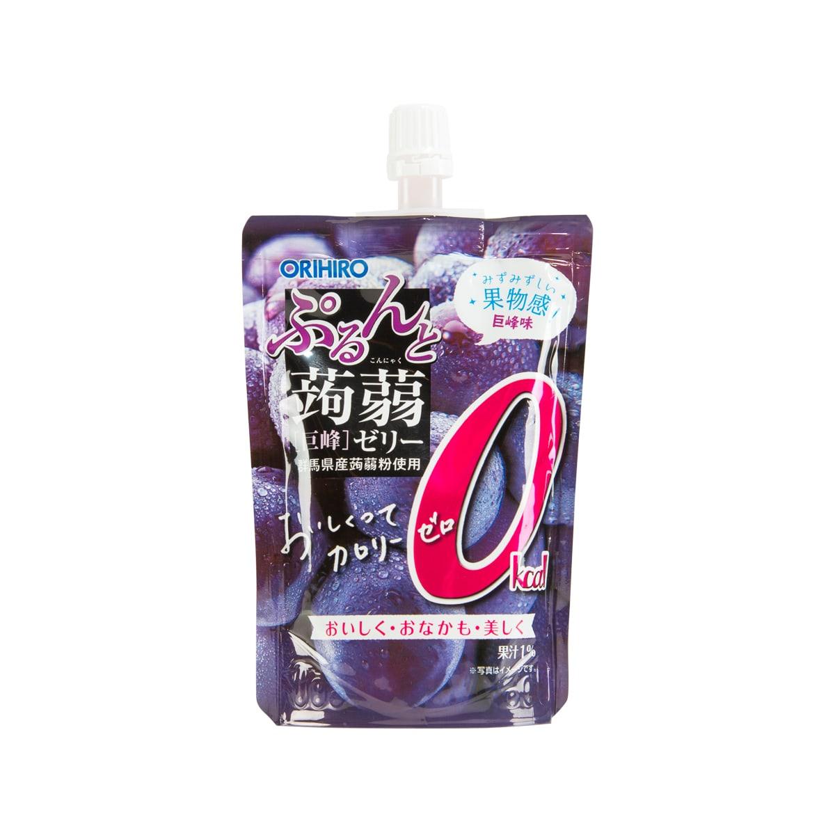 Grape konjac jelly drink pouch with flip-top spout, 130g