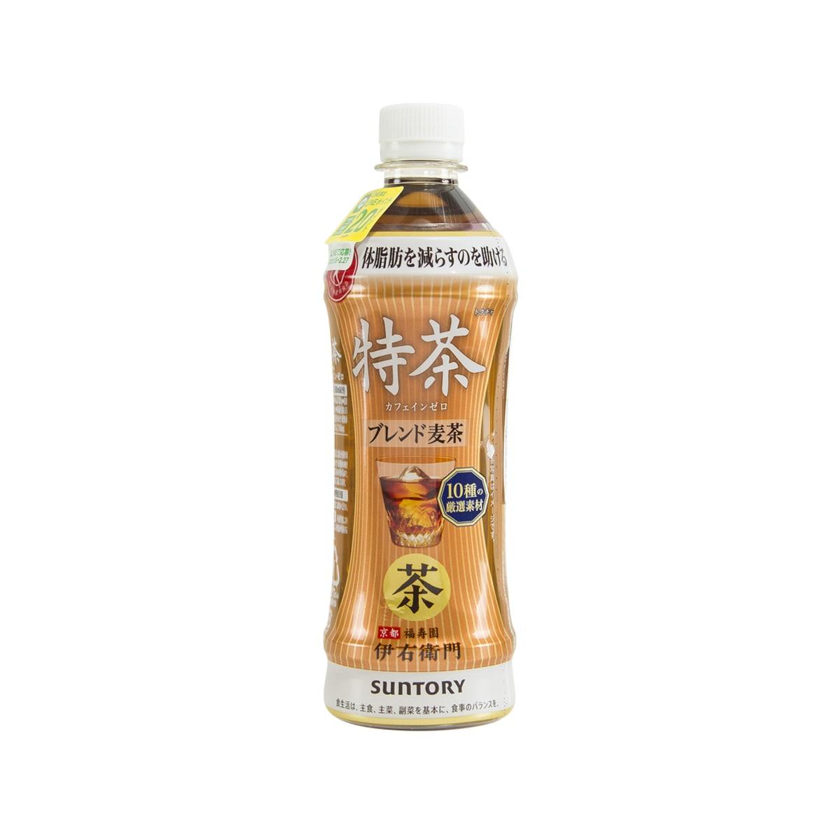 SUNTORY Tokucha blend barley tea PET bottle, 500 mL, front label view