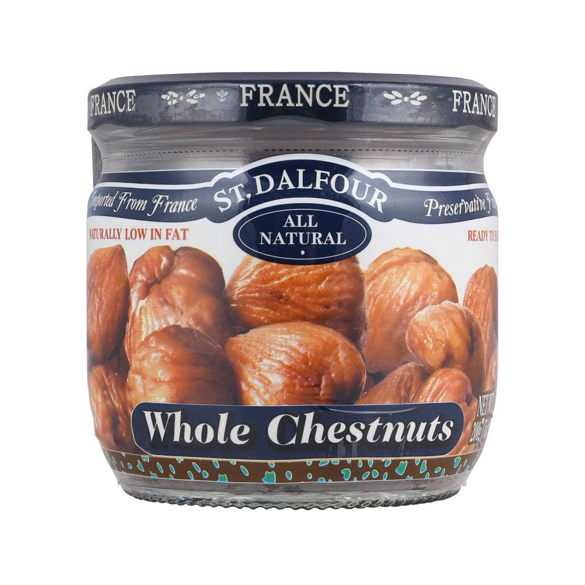 ST. DALFOUR whole chestnuts jar, all natural, 200g