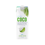 1L pure coconut water carton, white with green label and screw cap