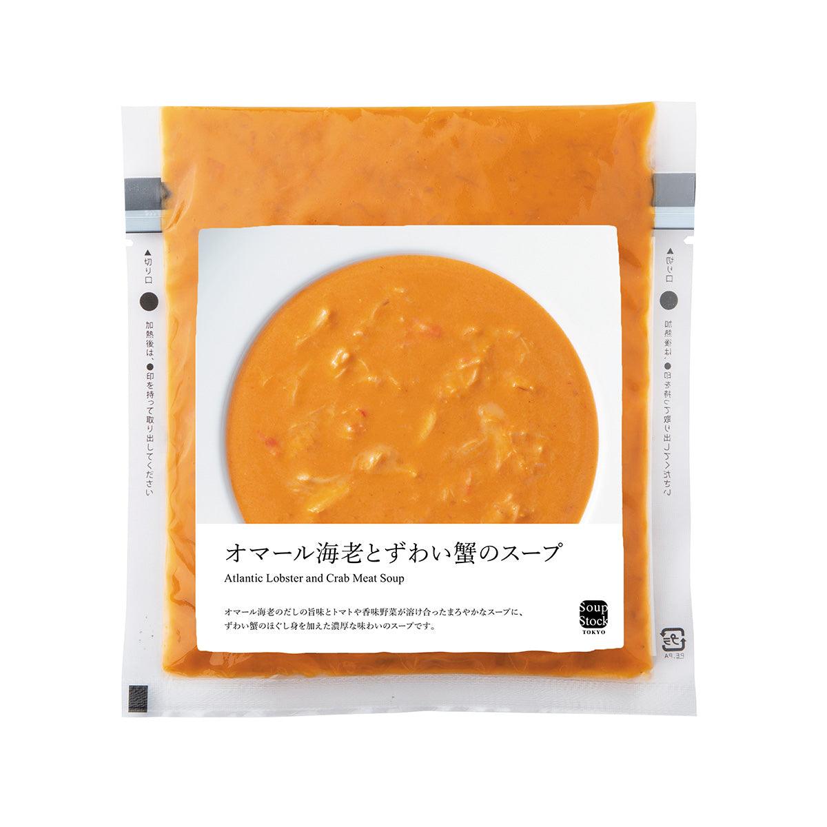SOUPSTOCK TOKYO lobster and crab meat soup pouch, orange soup inside