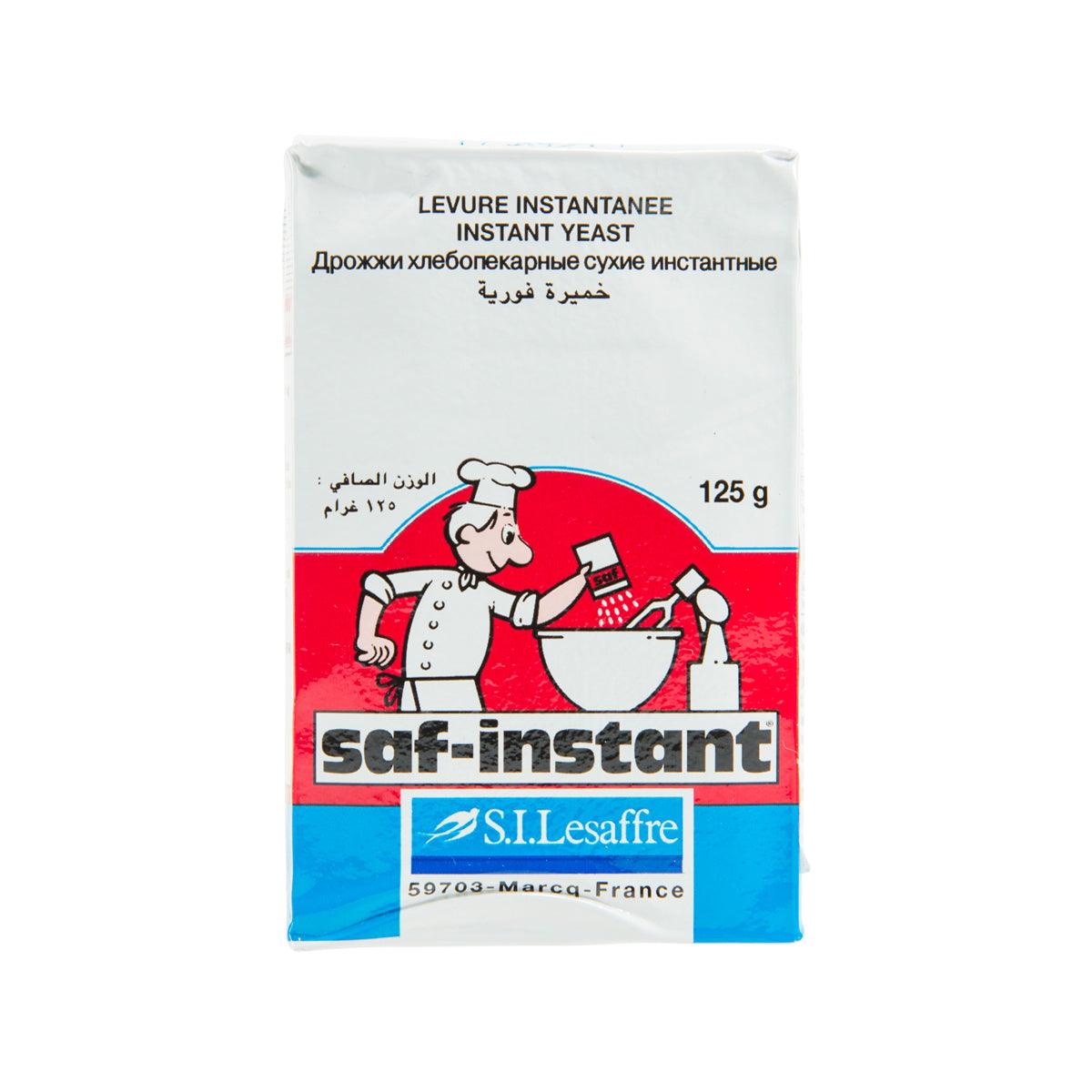 SAF-INSTANT dry instant yeast packet, 125 g, red and white front label