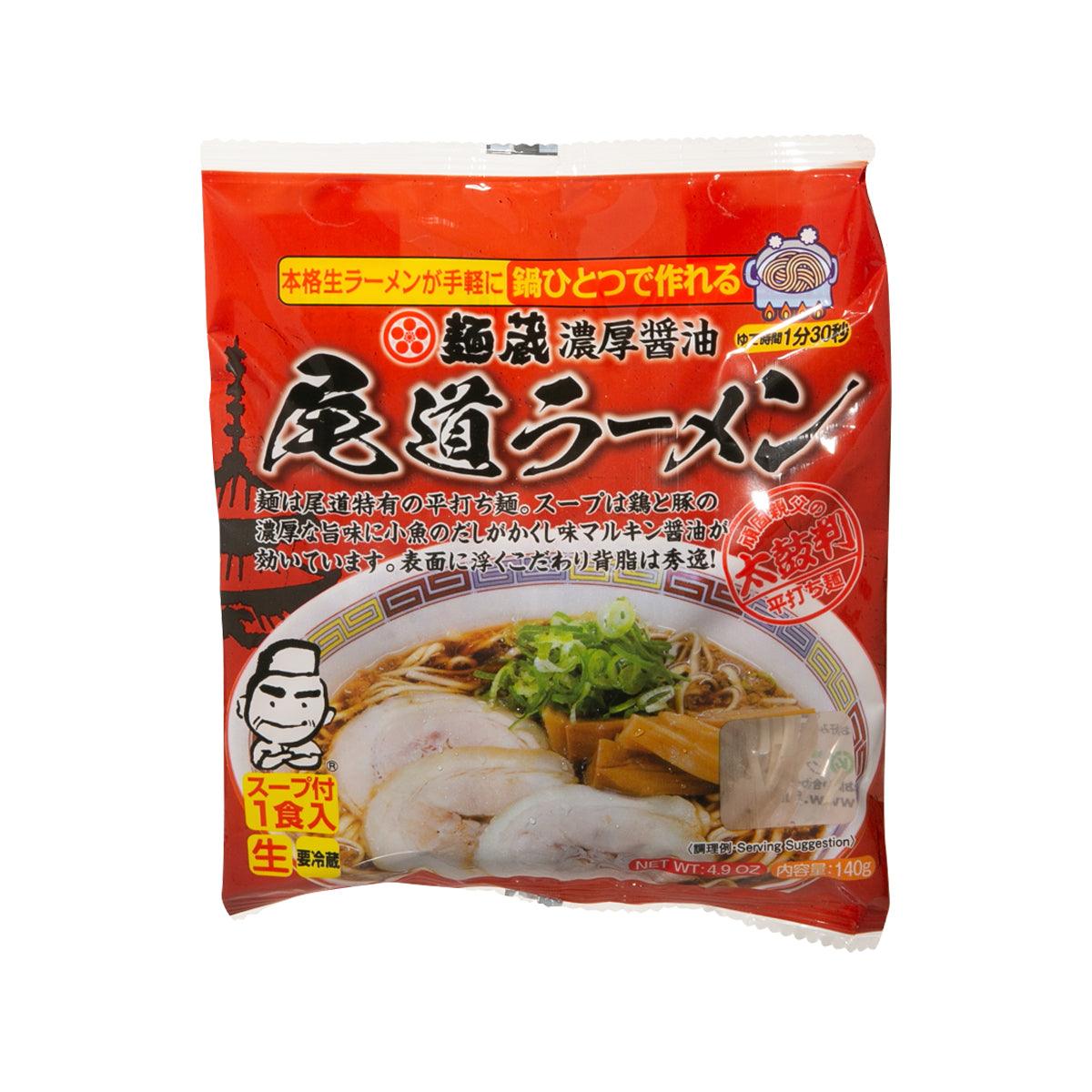 KURATA Menzo Onomichi soy sauce ramen instant noodle pack, 140g