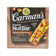 CARMAN'S Roasted NutBar almond hazelnut vanilla nut bar multipack, 5 bars