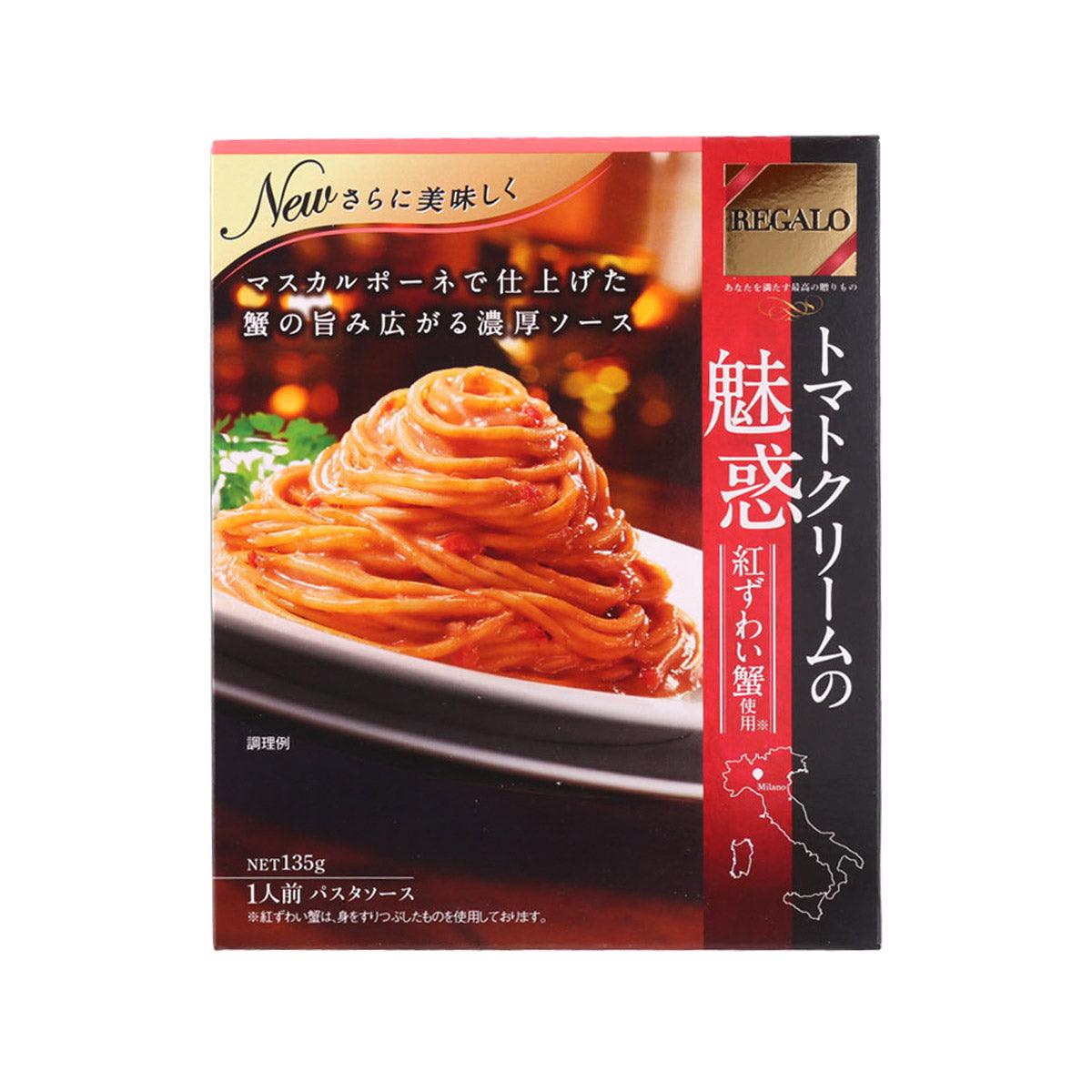 Red crab tomato cream pasta sauce package, 140 g, NIPPN Regalo
