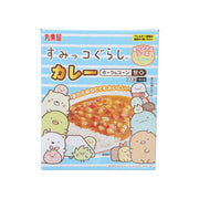Instant curry mix pouch with cute characters, mild pork and corn