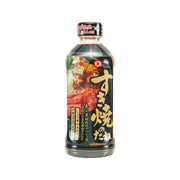 KIKKOMAN seasoning sauce bottle with dark amber liquid, front label and cap