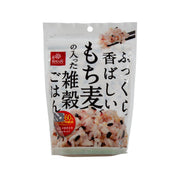 HAKUBAKU mixed grains and barley for rice pouch, front with grain image
