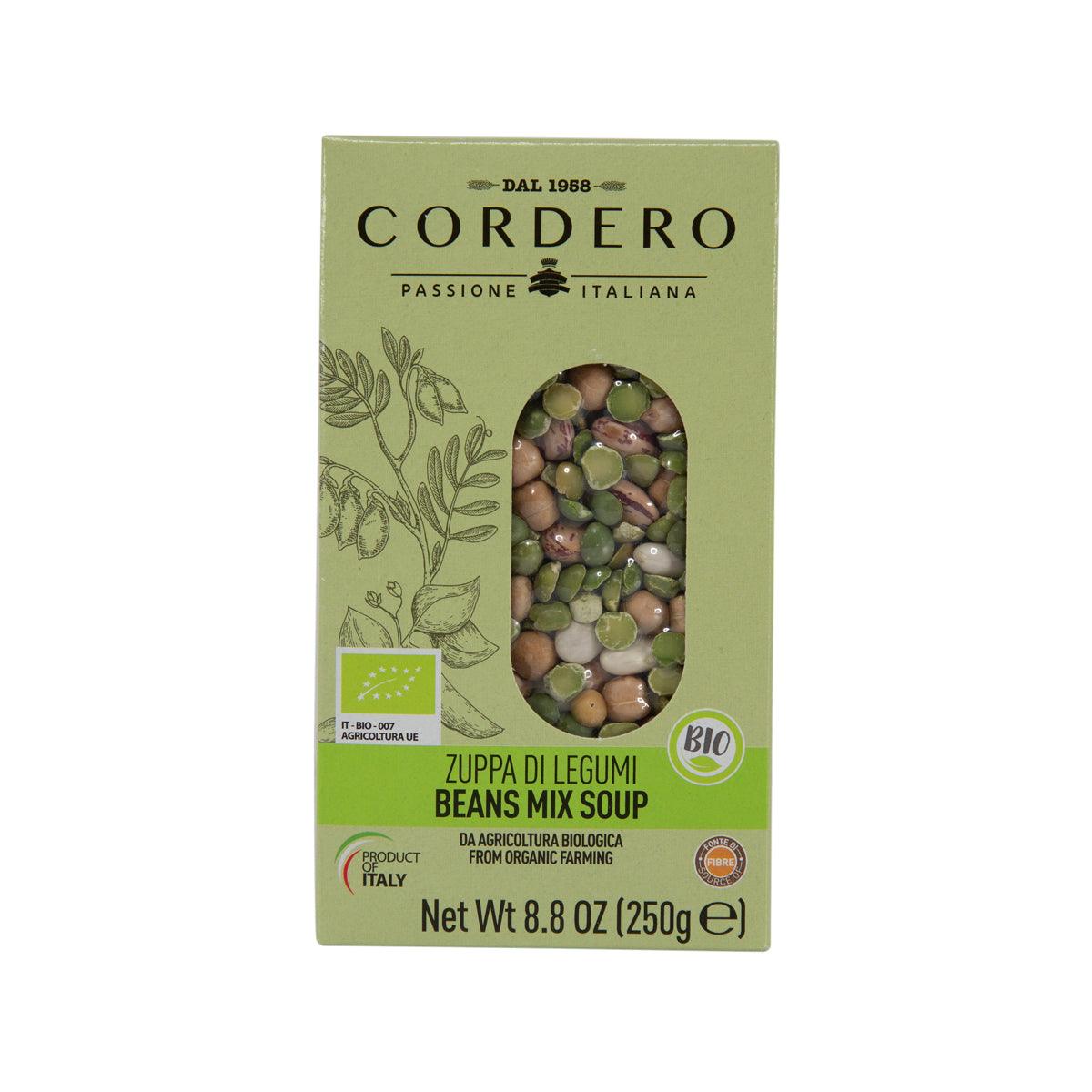 CORDERO organic beans soup mix box, 250g, net wt 8.8 oz