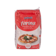 POLSELLI superfine wheat flour bag, front label for pizza, Type 00, 1kg
