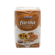 Polselli 00 cake flour bag, 1 kg, brown-and-white packaging with front label