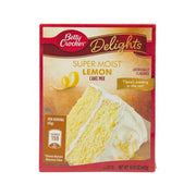 Betty Crocker super moist lemon cake mix box, 15.25 oz