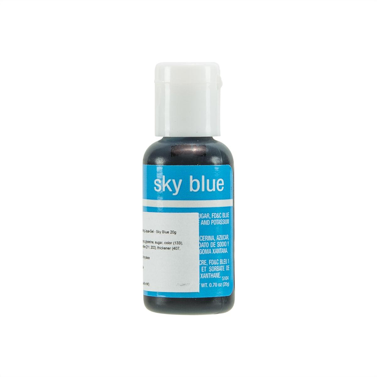 Sky blue food coloring gel bottle, 20 g