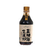 Naturally brewed black bean soy sauce bottle, amber cork, 500 mL