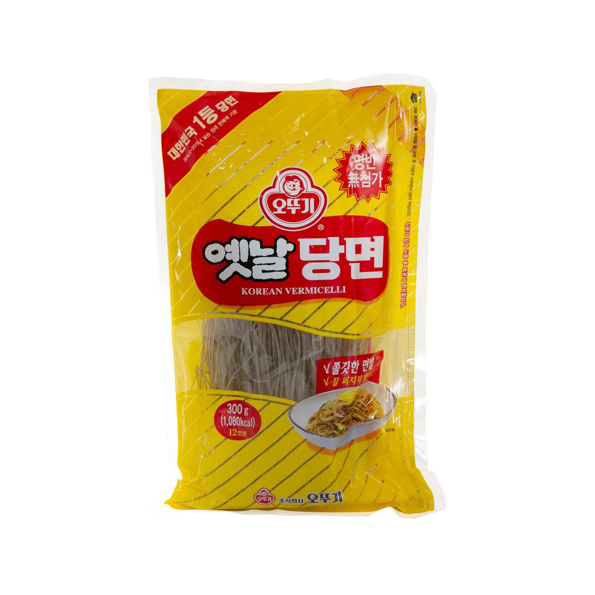 Korean glass noodle pouch, 300g, front package with product name