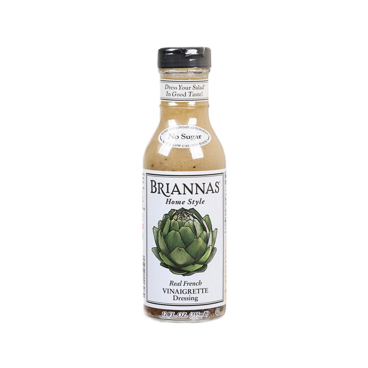 BRIANNA'S Real French vinaigrette dressing bottle, no sugar, 355 mL