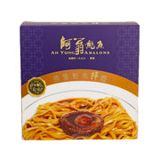 Abalone oyster sauce dry noodle box with bowl photo and abalone slice