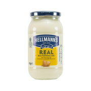 HELLMANN'S Real Mayonnaise jar, 400g glass container with metal lid