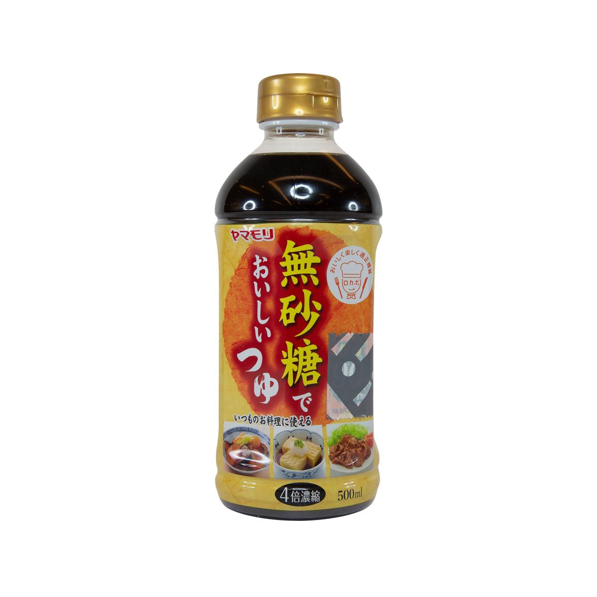 Concentrated noodle sauce bottle, no sugar, gold cap, dark sauce, 500 mL