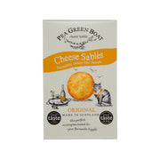 THE PEA GREEN BOAT Cheese Sables Original 80g box with round biscuit illustration