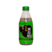 No-added-sugar black soymilk bottle with green cap, 245 mL