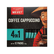 MRVIET instant coffee cappuccino 4-in-1 box, 12 packs (20g each)