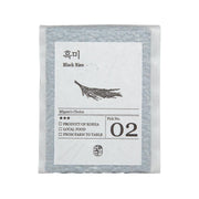 Black rice bag with front label and sealed packaging