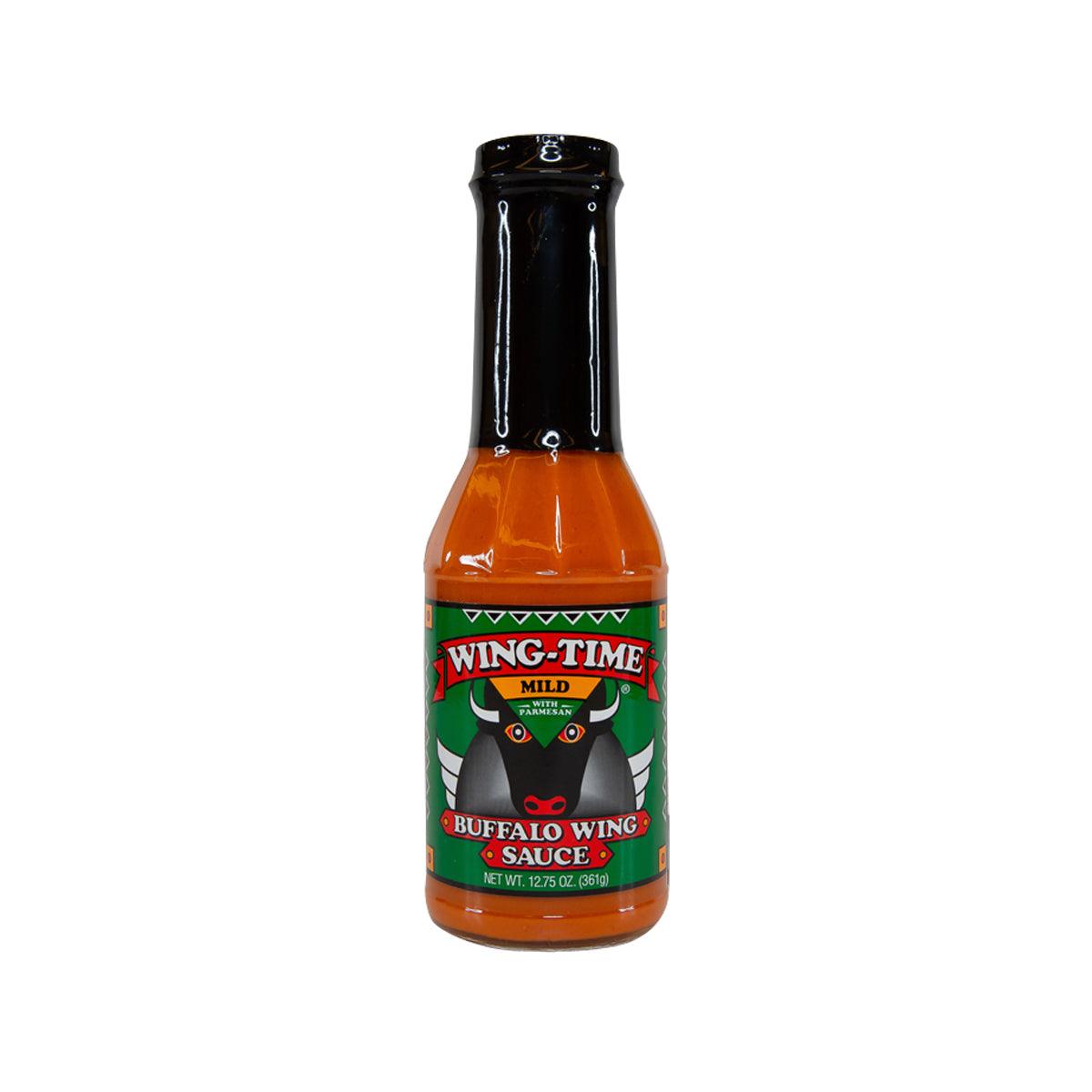 Mild buffalo wing sauce bottle with WING-TIME label, 368g