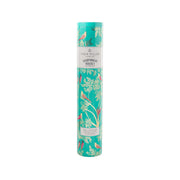 Handmade original shortbread tin with teal botanical bird design