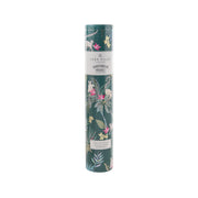 Handmade shortbread tube with Mediterranean lemon botanical design, 250 g