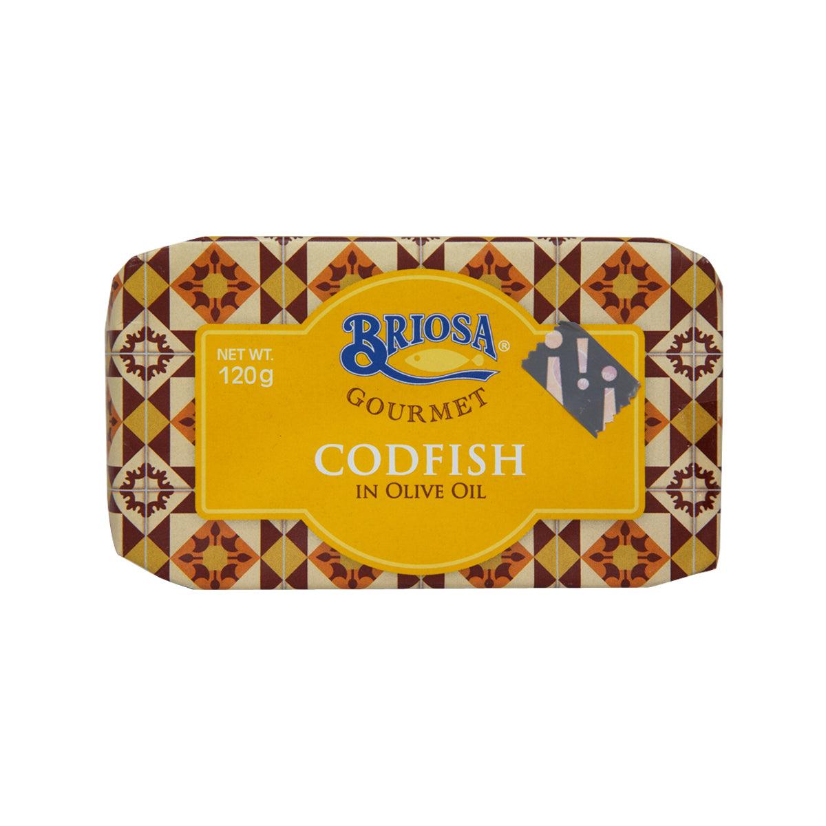 BRIOSA Gourmet codfish in olive oil 120g rectangular tin