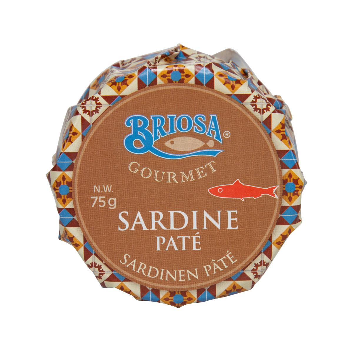BRIOSA sardine pate 75g tin lid
