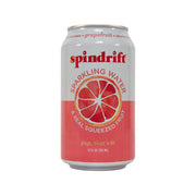 SPINDRIFT grapefruit sparkling water can, 355 mL, front label with grapefruit slice