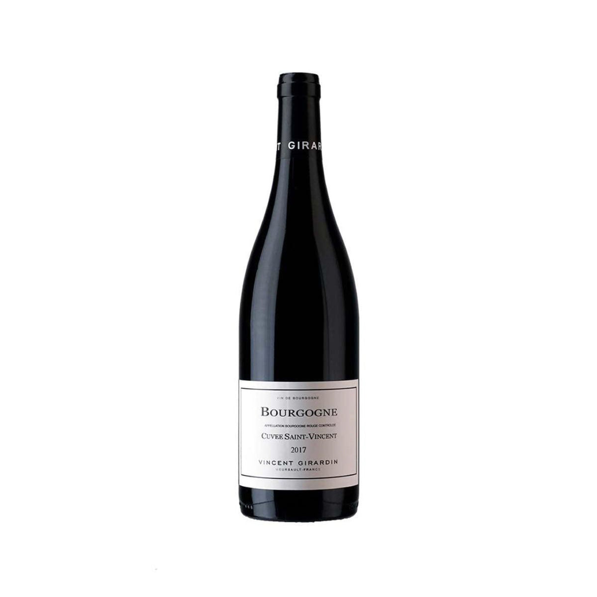 Burgundy red wine bottle, VINCENT GIRARDIN, 750 mL, dark glass with label