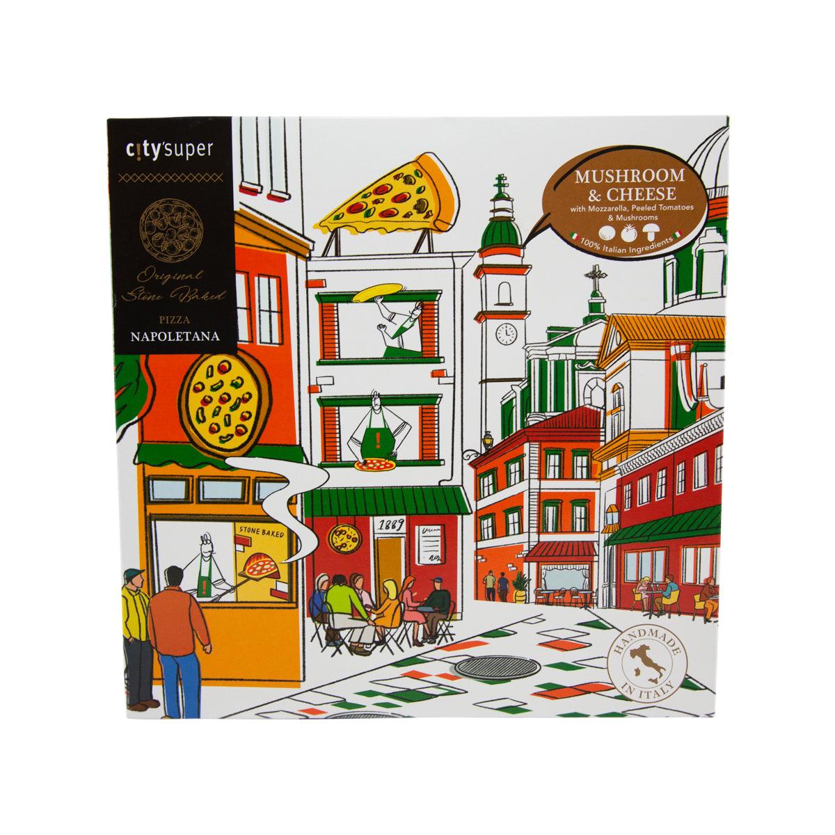 CITYSUPER frozen mushroom & cheese 9-inch pizza box, 305 g