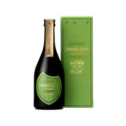 Ume-based sake bottle with green label and matching green gift box