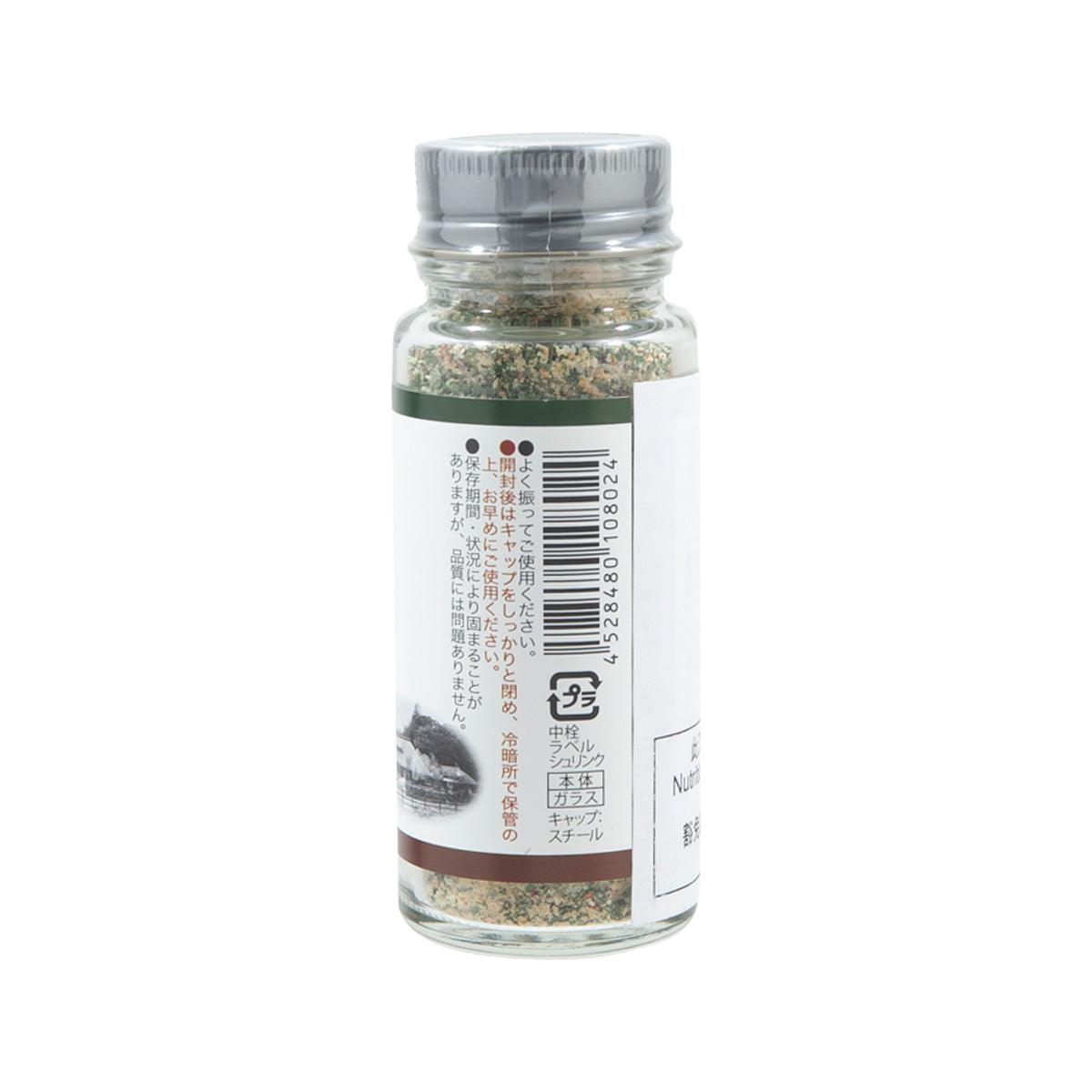 KAYANOYA peperoncino mixed sea salt bottle with barcode and ingredient label, 40 g