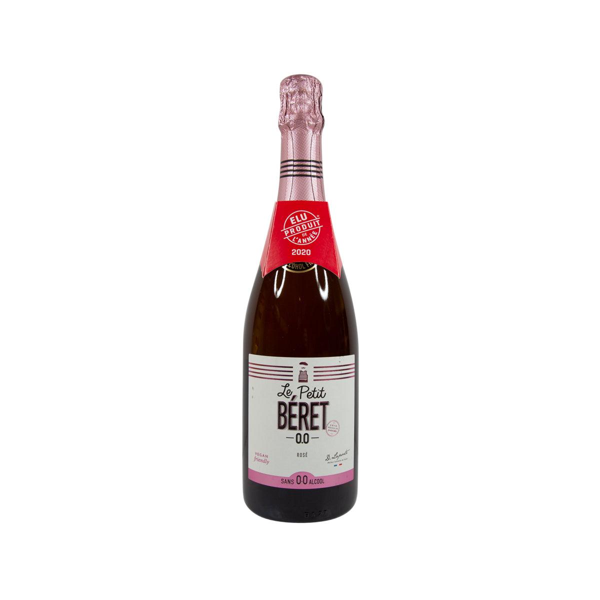 LE PETIT BERET alcohol-free sparkling rosé bottle, 750mL