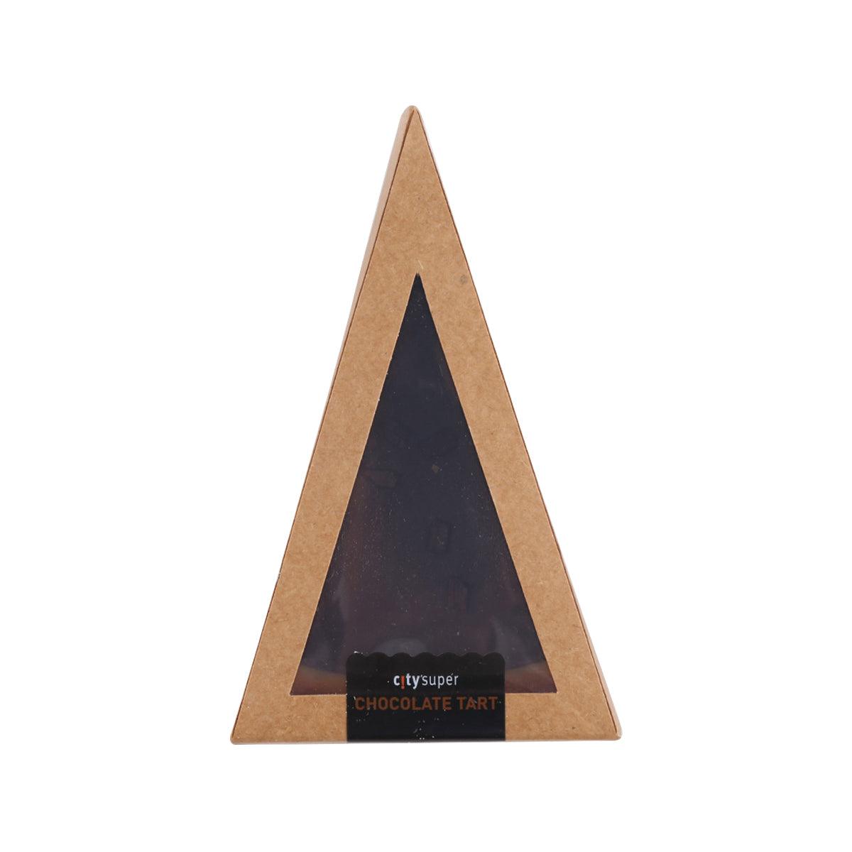 CITYSUPER chocolate tart, triangular pastry with dark chocolate filling