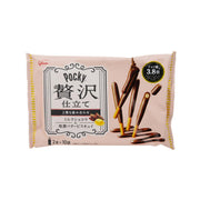 Glico Pocky premium milky chocolate biscuit stick snack pouch with stick graphics
