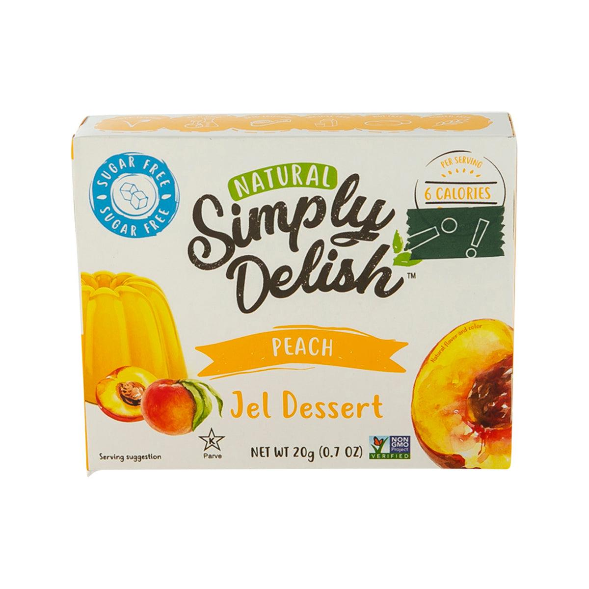 Peach jel dessert sugar-free plant-based dessert box, 20 g