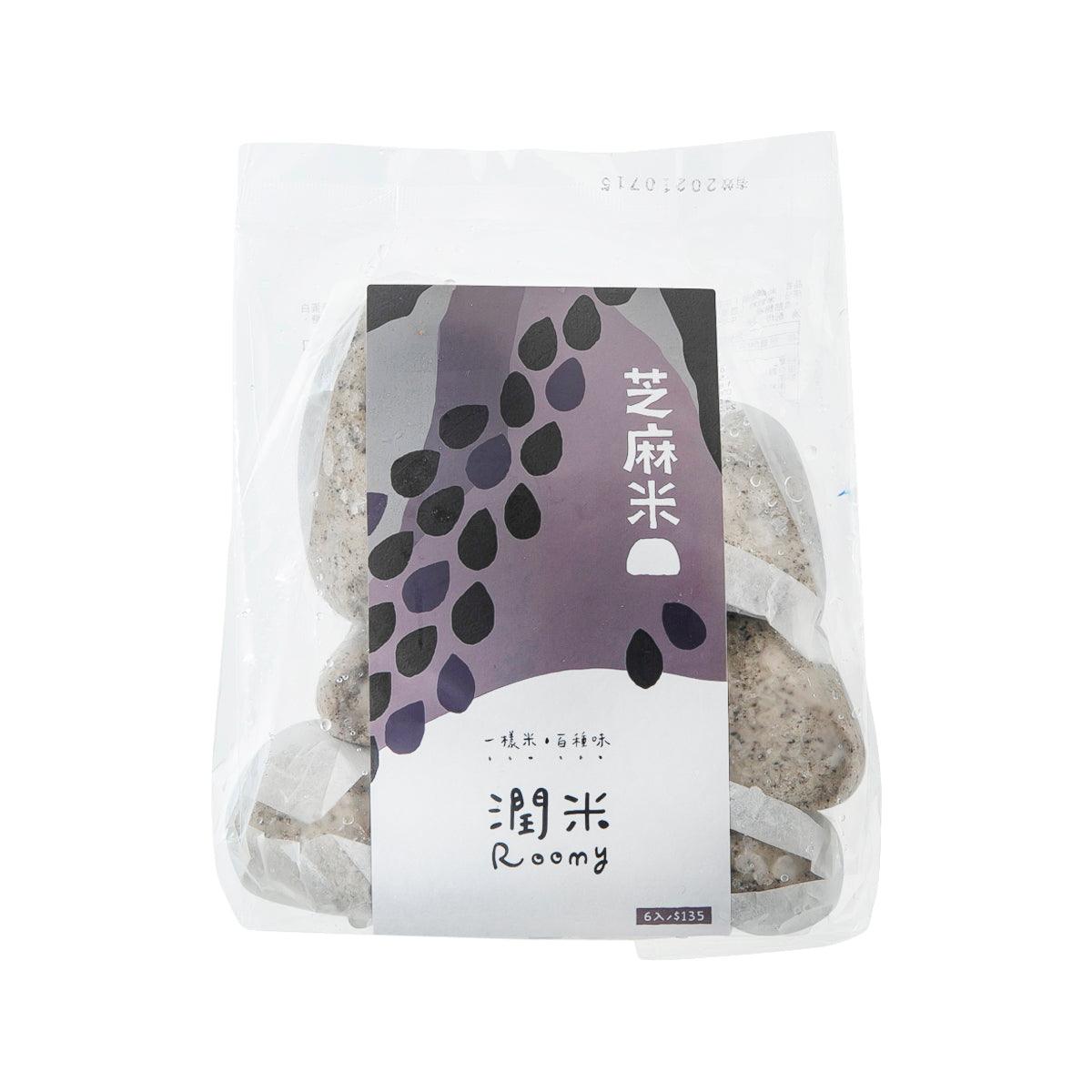 Frozen rice bun pouch with black sesame, unopened 300g bag