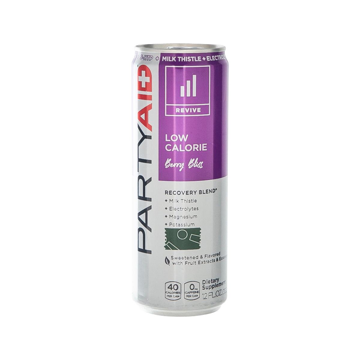 LIFEAID Partyaid Restore low calorie recovery dietary supplement can, purple label